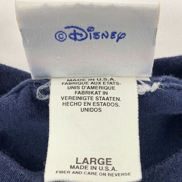 Vintage Disney Magic Cruise Liner T Shirt Mens Large 90s Ship Bahamas USA Blue - Picture 8 of 9